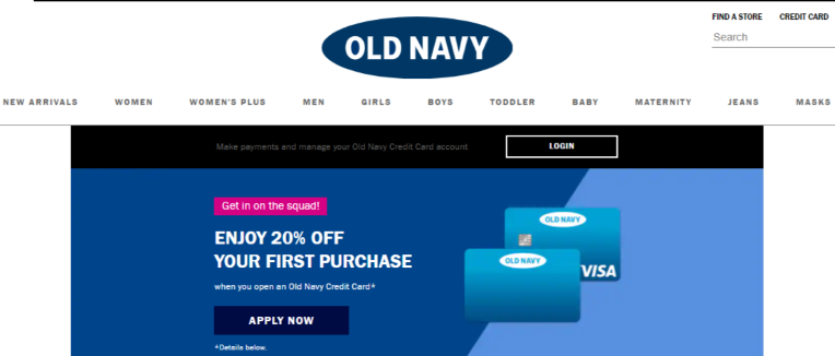 old navy credit card